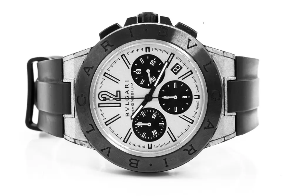 Bulgari Diagono DG42SMCCH 42mm Ceramic Silver