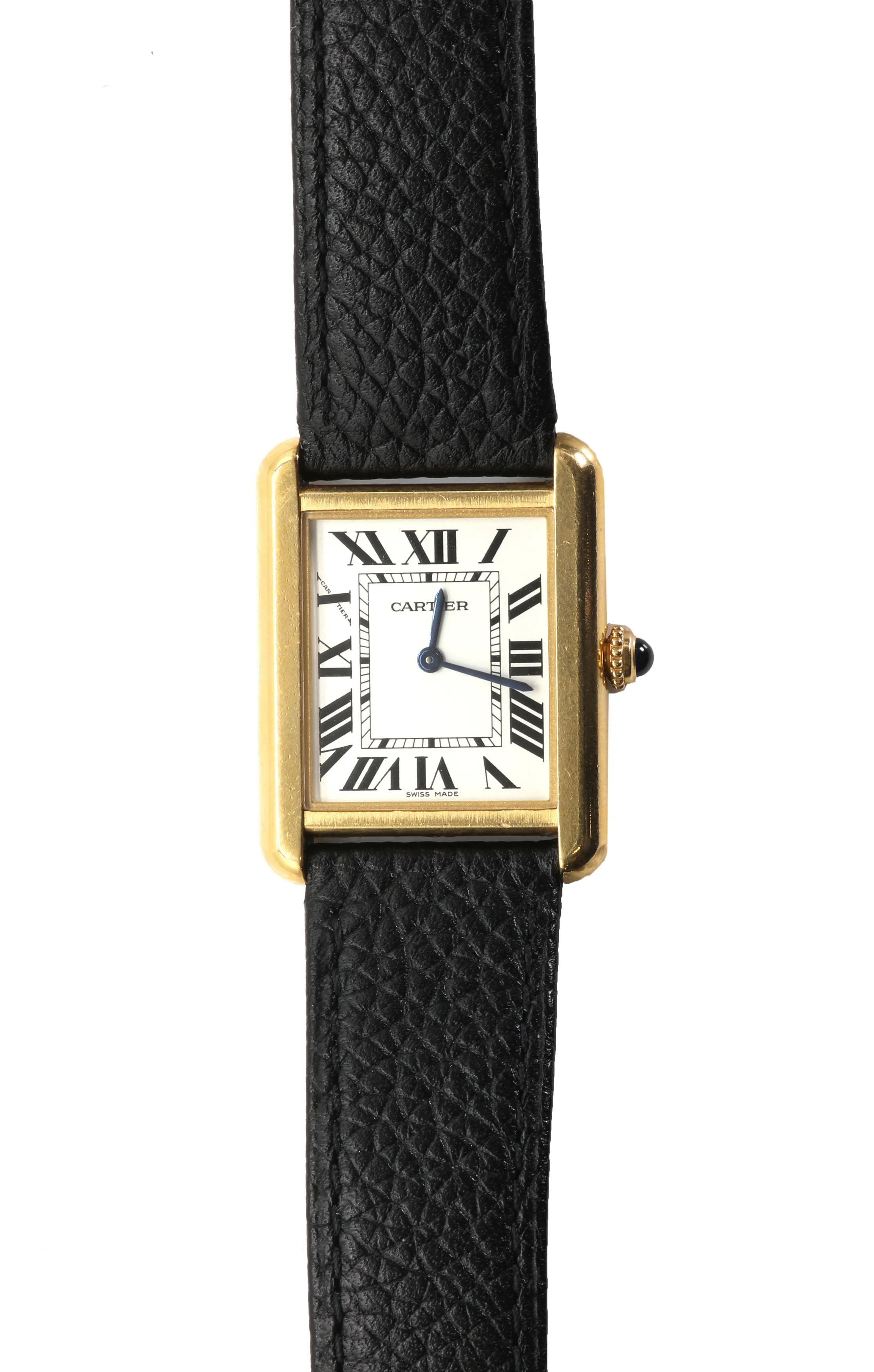 Cartier Tank Solo 3168 24mm Yellow gold and stainless steel Silver
