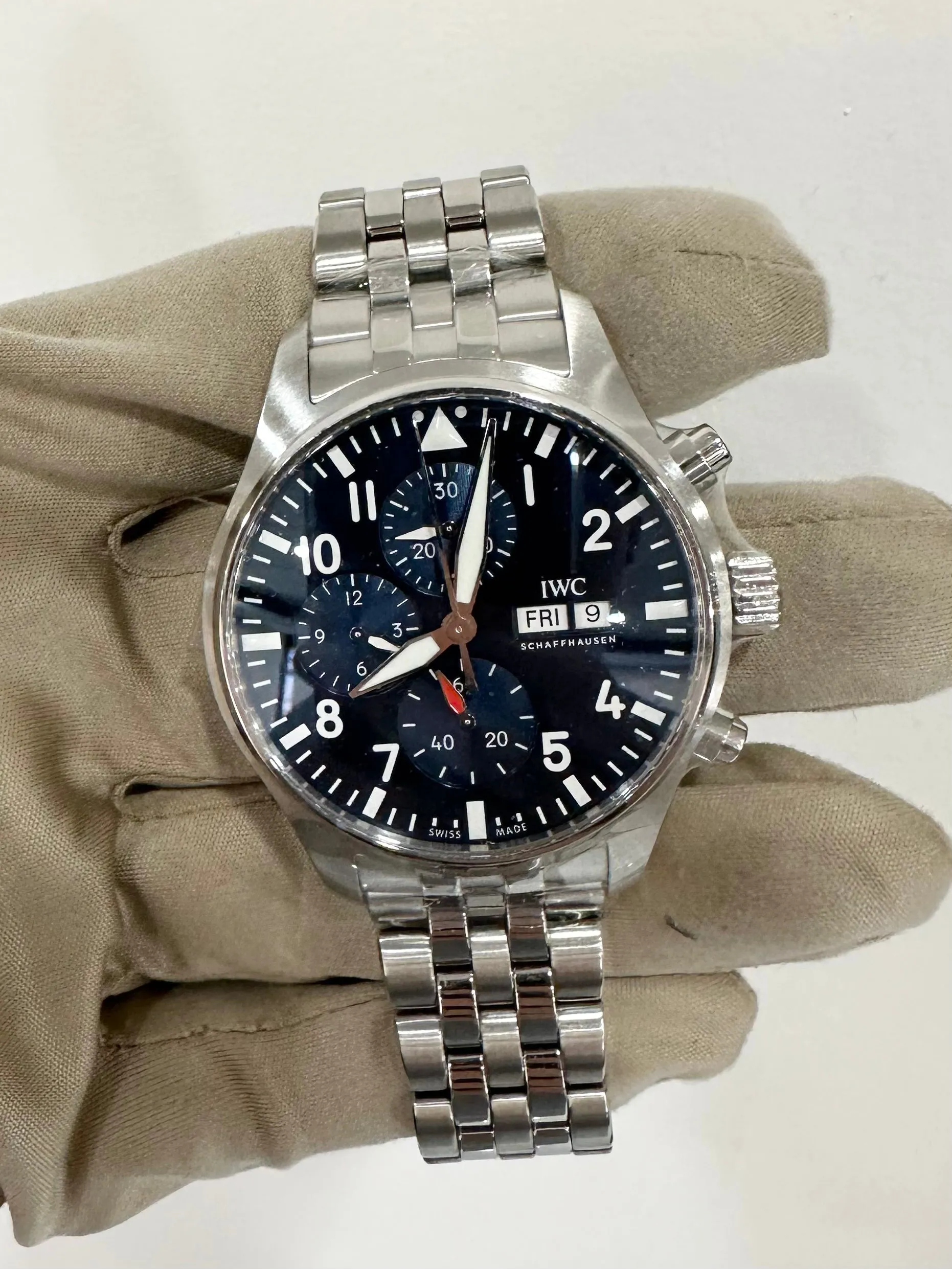 IWC Pilot Chronograph IW388102 Stainless steel Blue