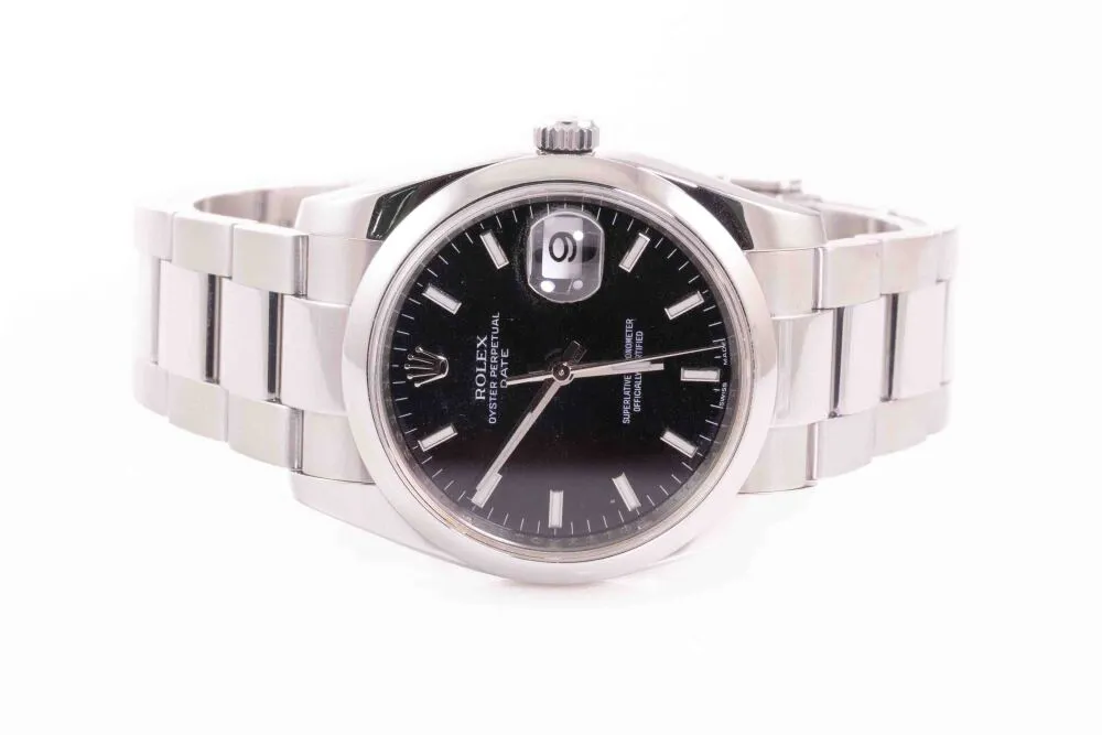 Rolex Oyster Perpetual Date 115200 34mm Stainless steel Black