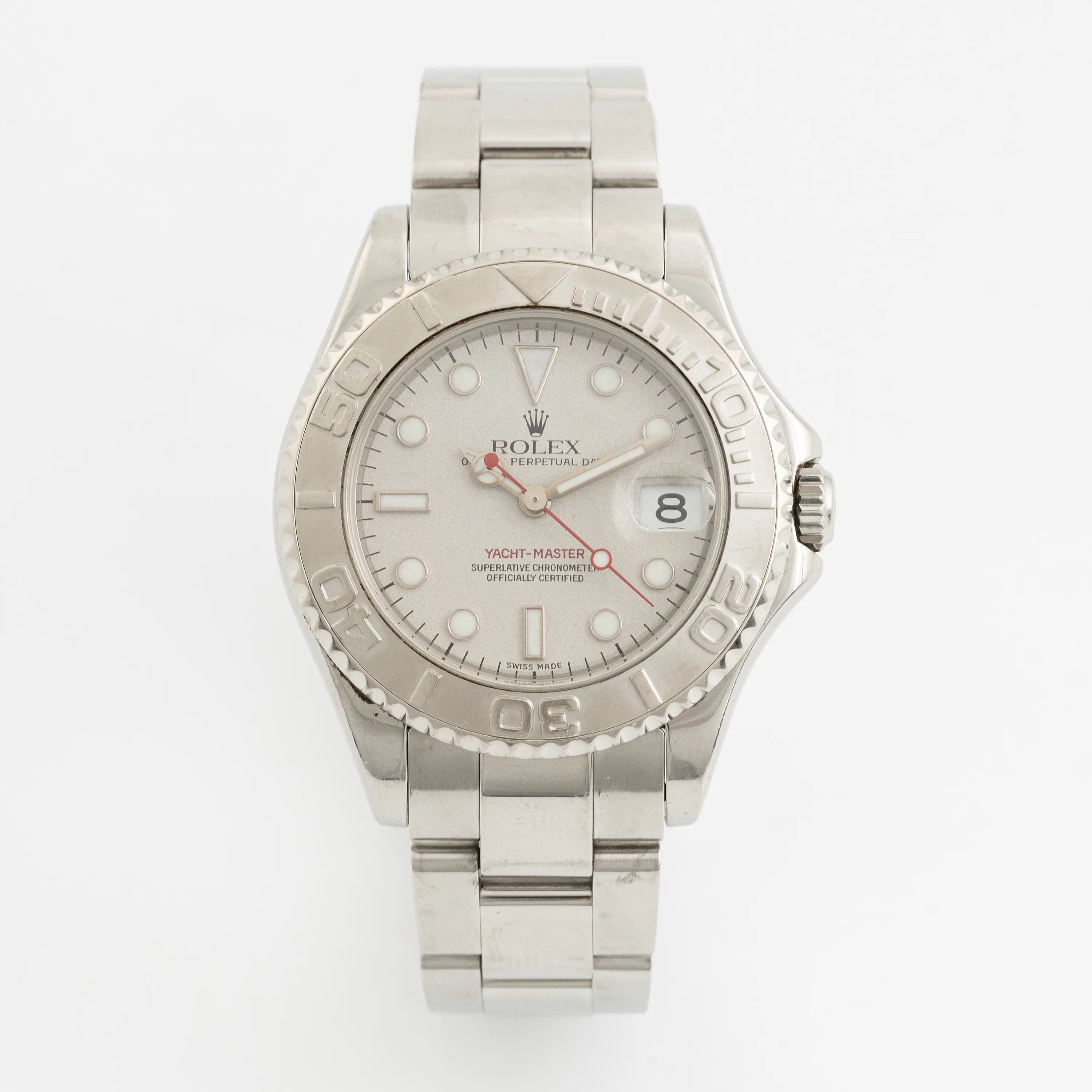 Rolex Yacht-Master 168622 35mm Platinum and Stainless steel Silver