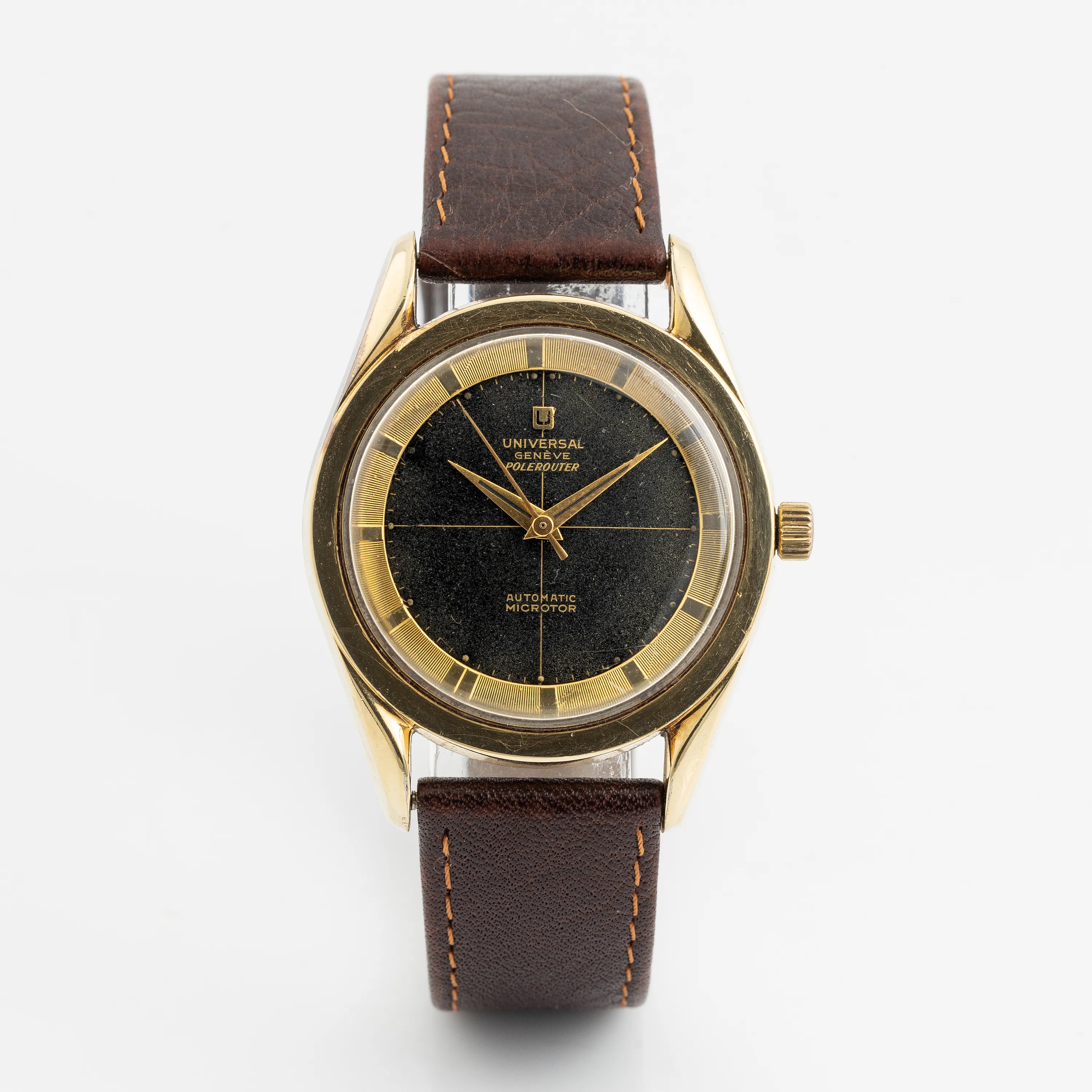 Universal Genève Polerouter 34.5mm Gold-plated Black