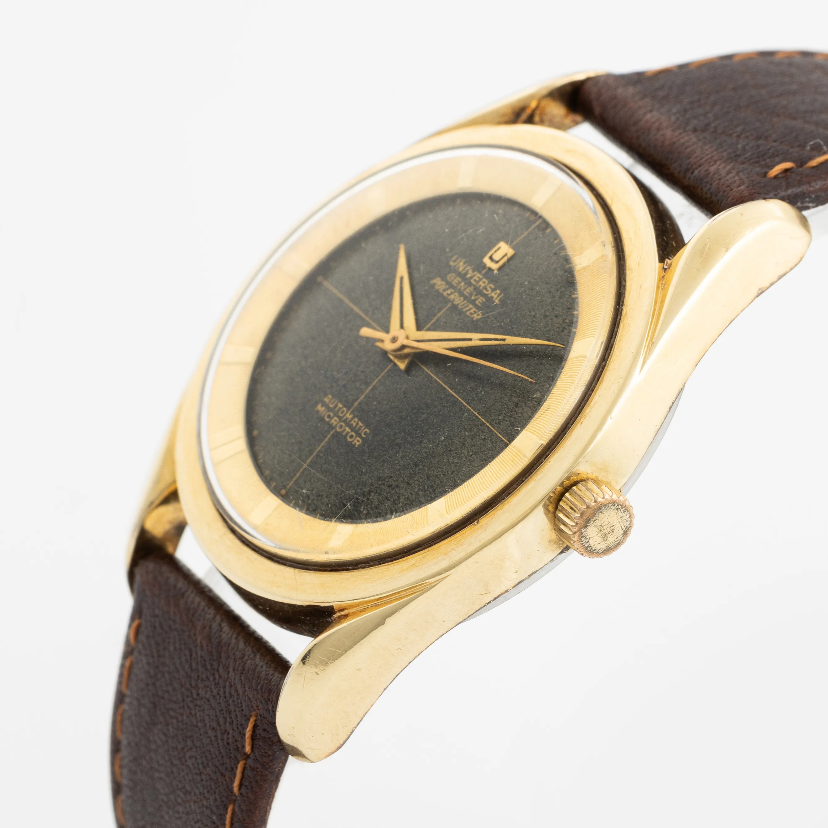 Universal Genève Polerouter 34.5mm Gold-plated Black 1