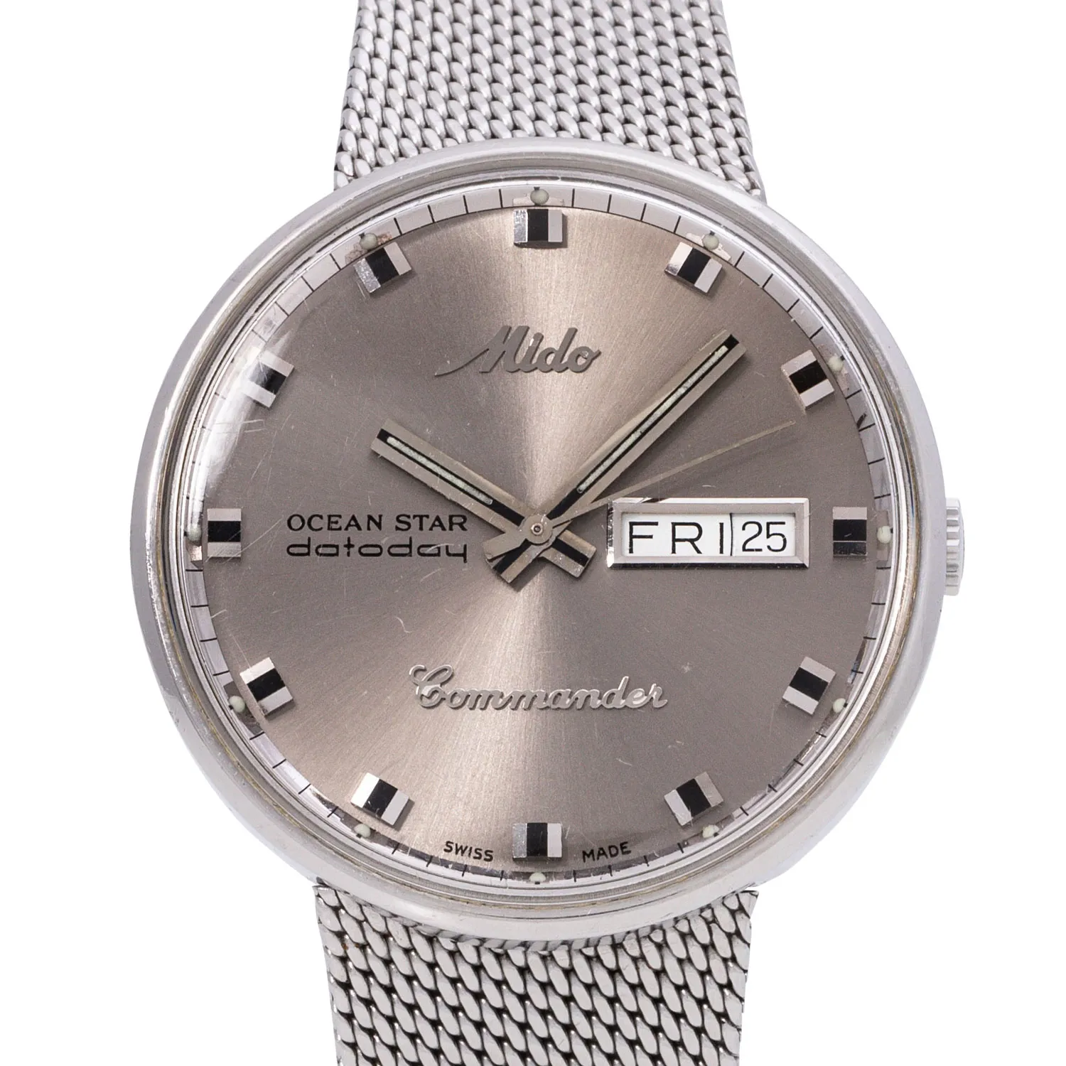 Mido Commander 636 8429 Stainless steel Silver Germany No. 2841 EPPLI Budget Jewelry watches gemstones Varia Online only Lot 495 EveryWatch