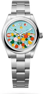 Rolex Oyster Perpetual 277200-0010 Stainless steel Turquoise blue, Celebration motif