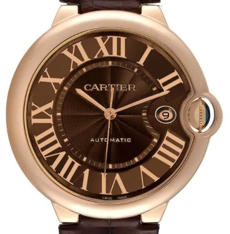 Cartier Ballon Bleu W6920037 42mm Rose gold Brown