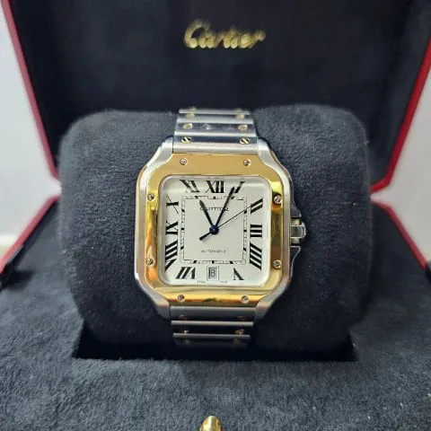 Cartier Santos W2SA0006 40mm Yellow gold and Stainless steel Silver