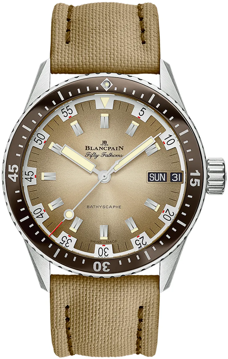 Blancpain Fifty Fathoms Bathyscaphe 5052-1146-E52A 43mm Stainless steel Beige