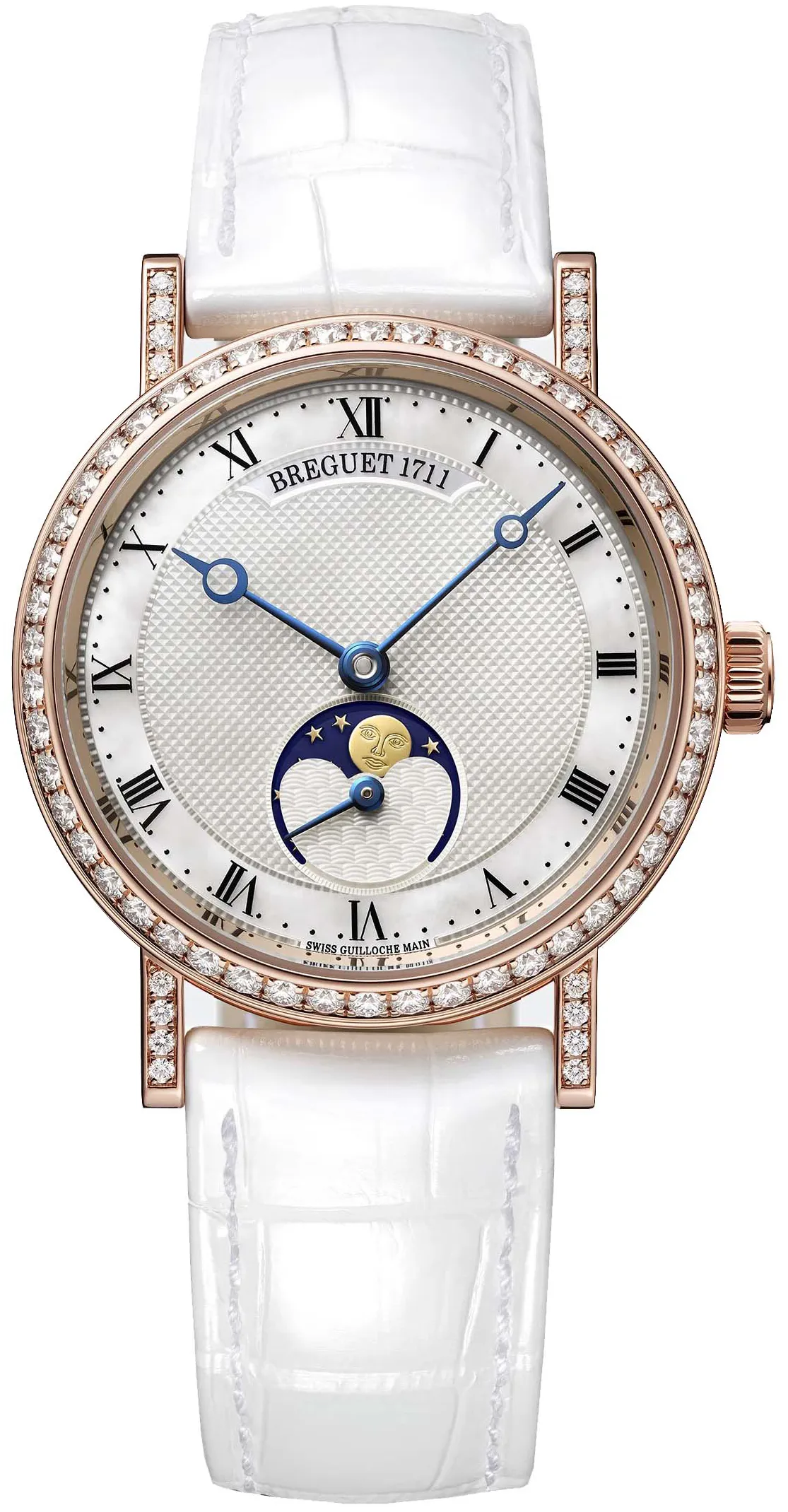 Breguet Classique 9088BR/52/964/DD0D 30mm or blanc 18 carats White