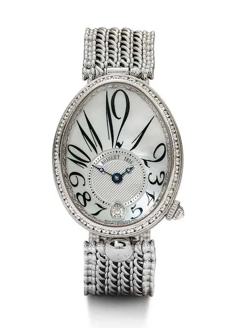 Breguet Reine de Naples 8918 42mm White gold and Diamond Mother-of-pearl