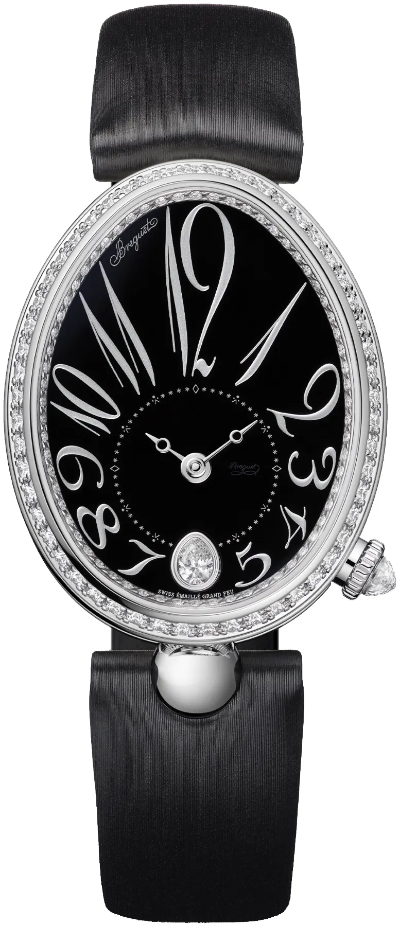 Breguet Reine de Naples 8918BB/2N/764/D00D 36.5mm or blanc 18 carats Black