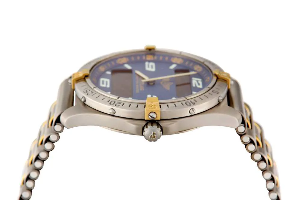 Breitling Aerospace F65062 40mm Yellow gold and titanium Blue 2