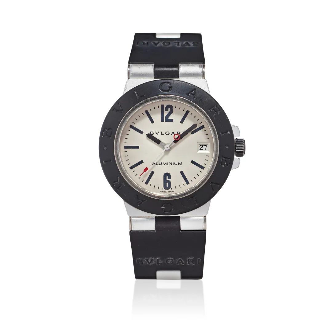 Bulgari Diagono AL 38 TA 38mm Aluminium Silver