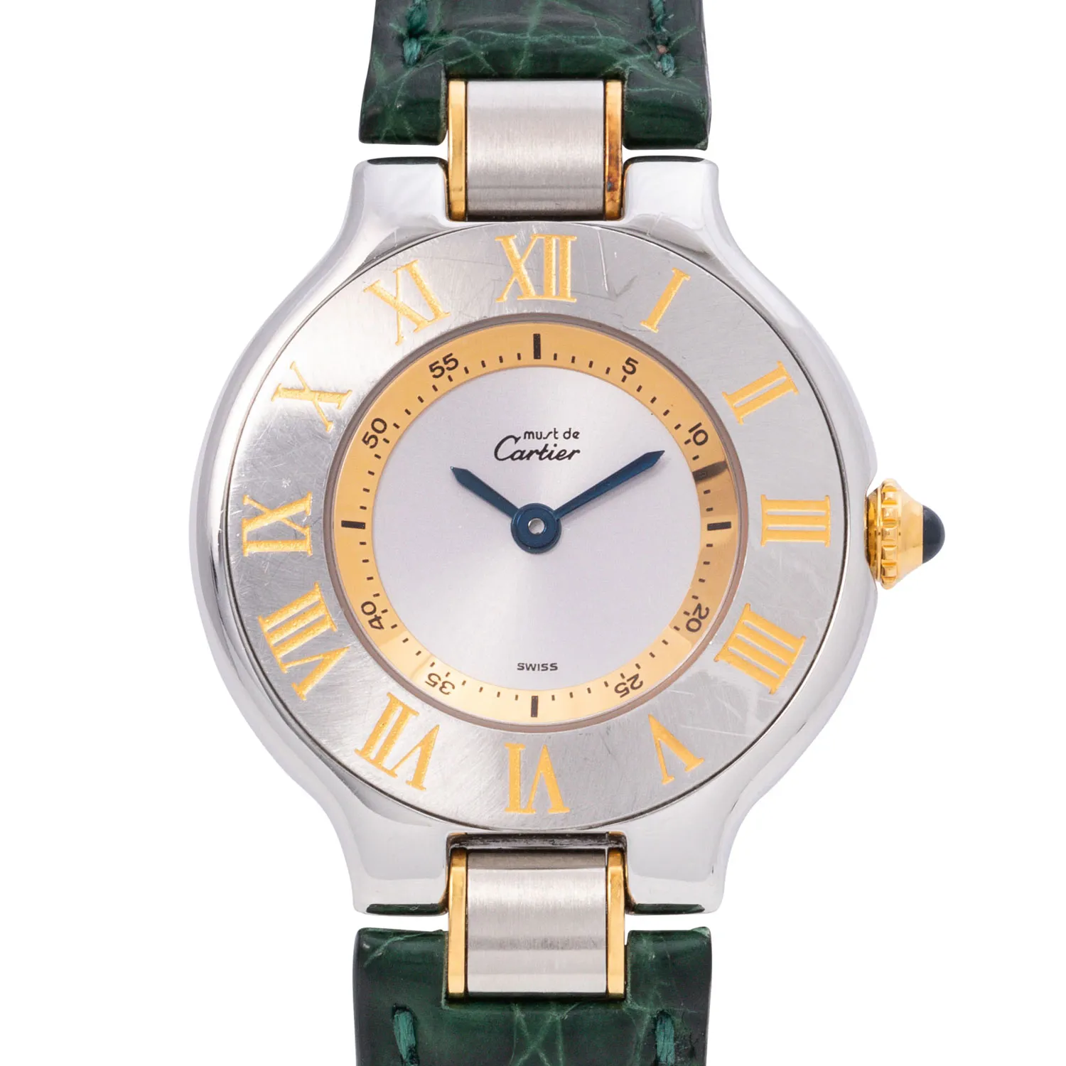 Cartier Must de Cartier 1340 31mm Yellow gold and stainless steel Silver