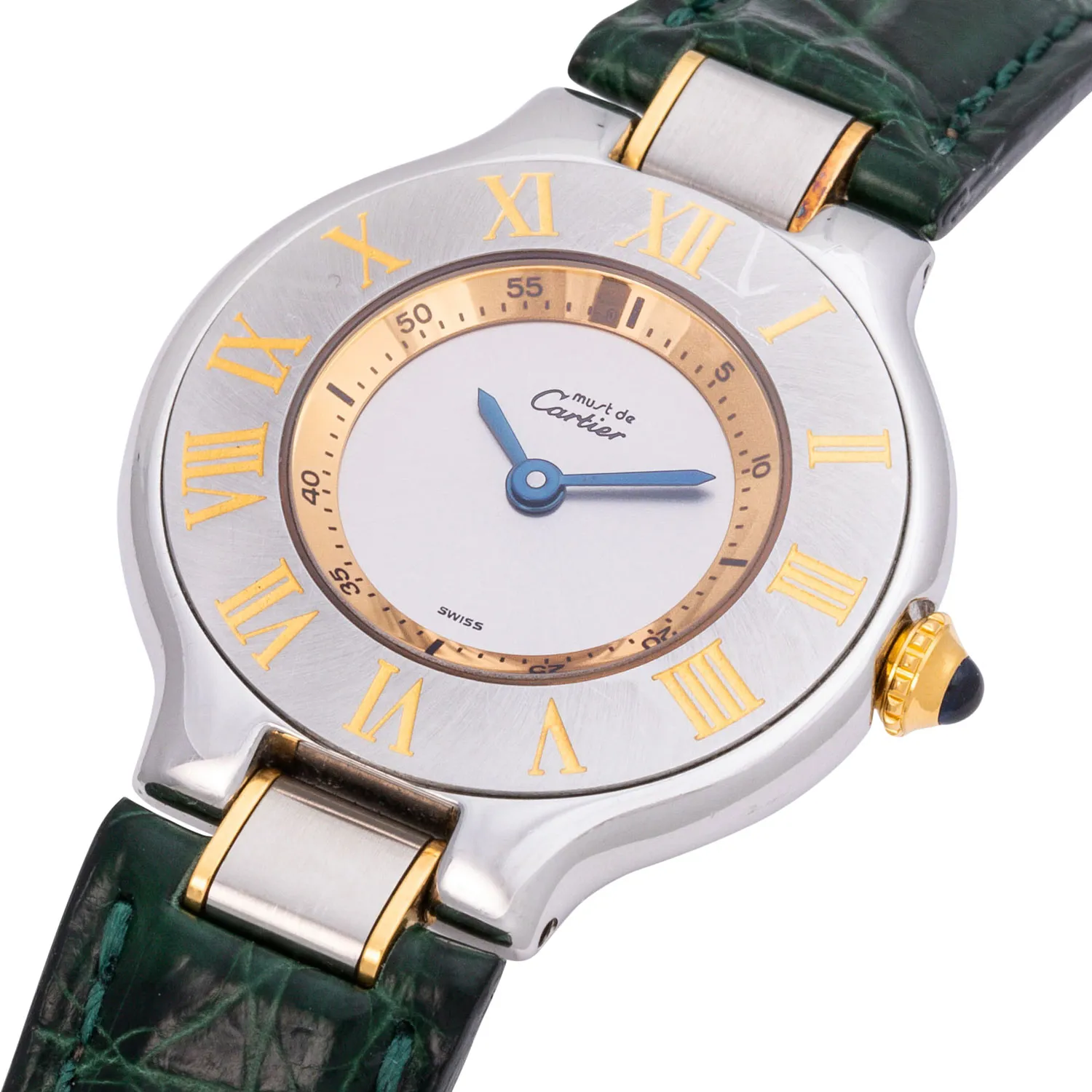 Cartier Must de Cartier 1340 31mm Yellow gold and stainless steel Silver 4