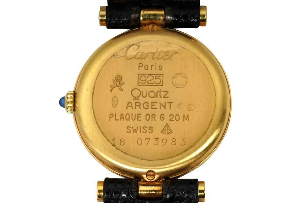 Cartier Must de Cartier Vendome 23mm Gold-plated Black 3