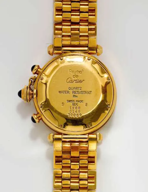 Cartier Pasha 1988 38.5mm Yellow gold Silver 1