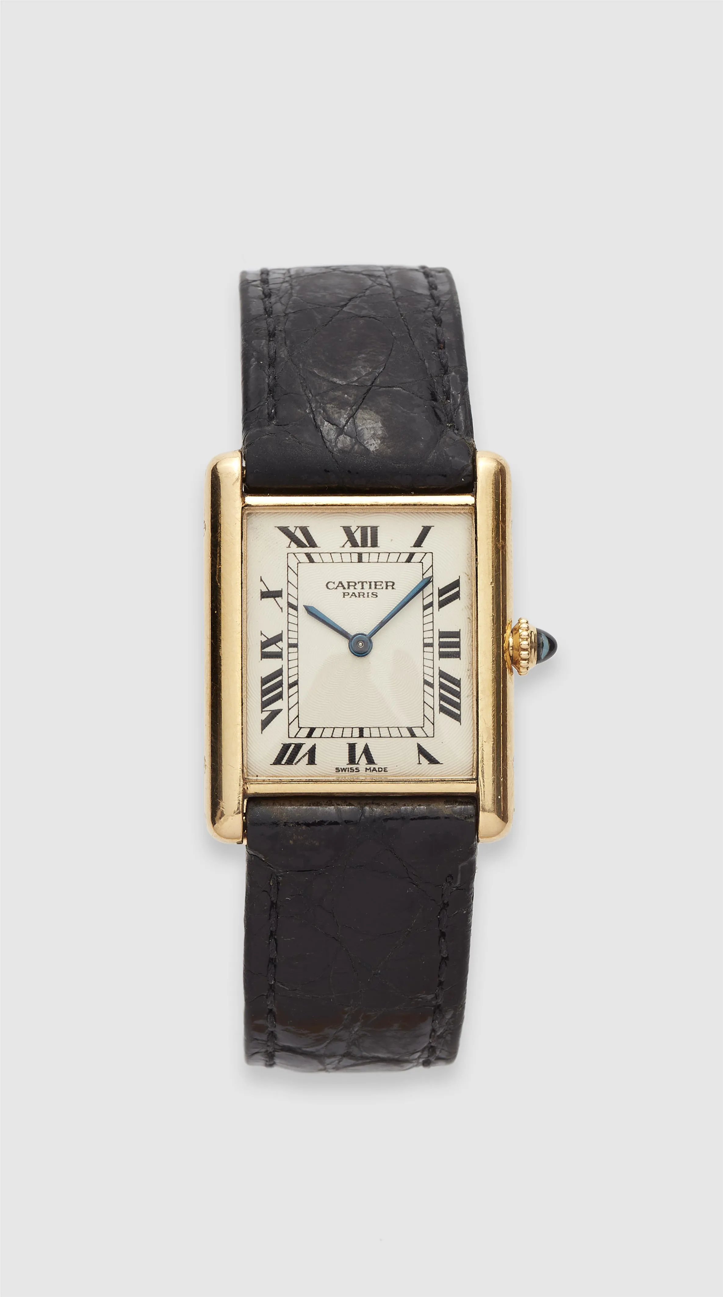 Cartier Tank 1600 23.5mm Yellow gold White