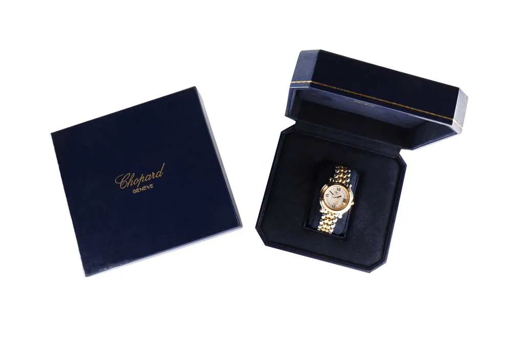 Chopard Happy Sport 32mm Yellow gold and Stainless steel White 5