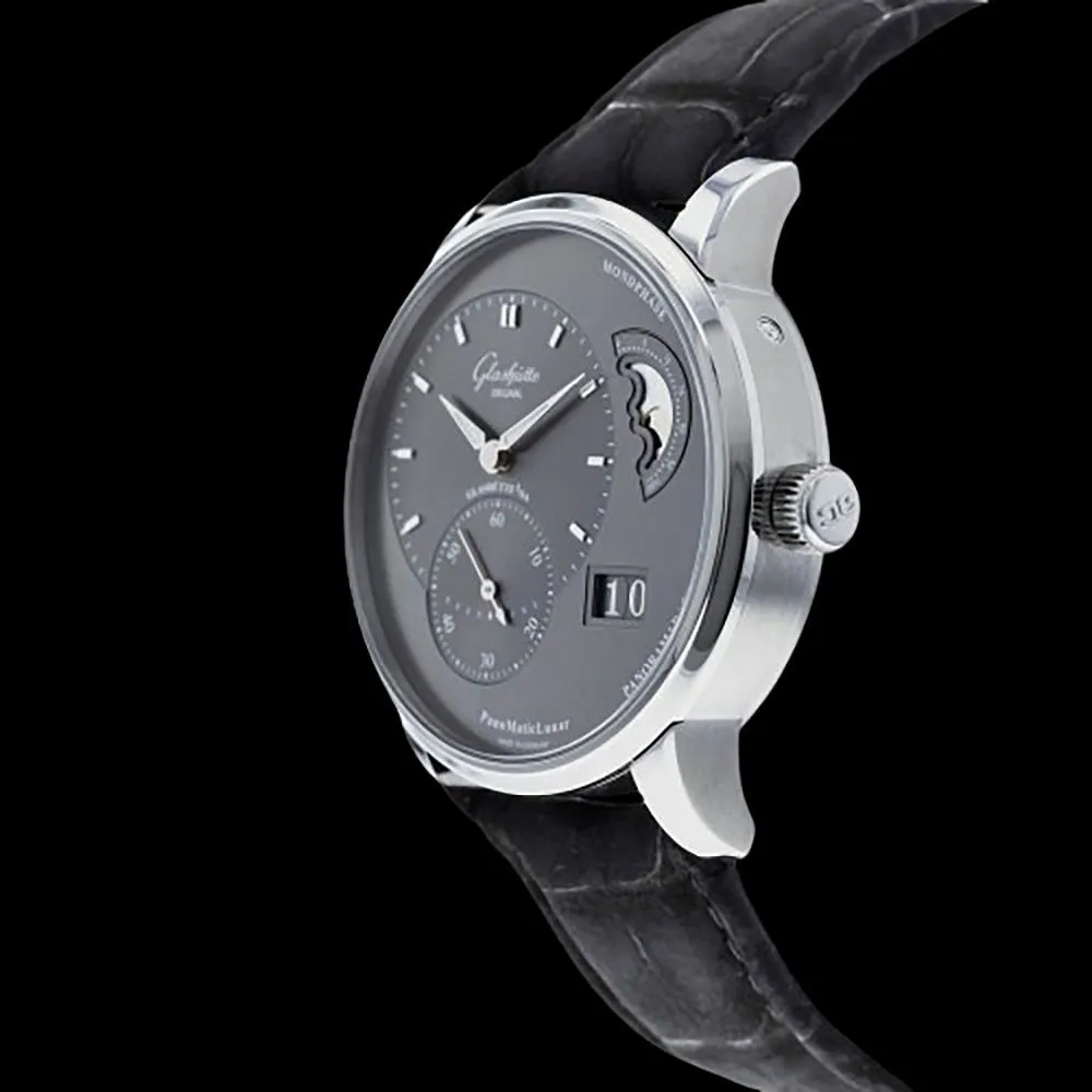 Glashütte PanoMatic Luna 40mm Stainless steel Black 1