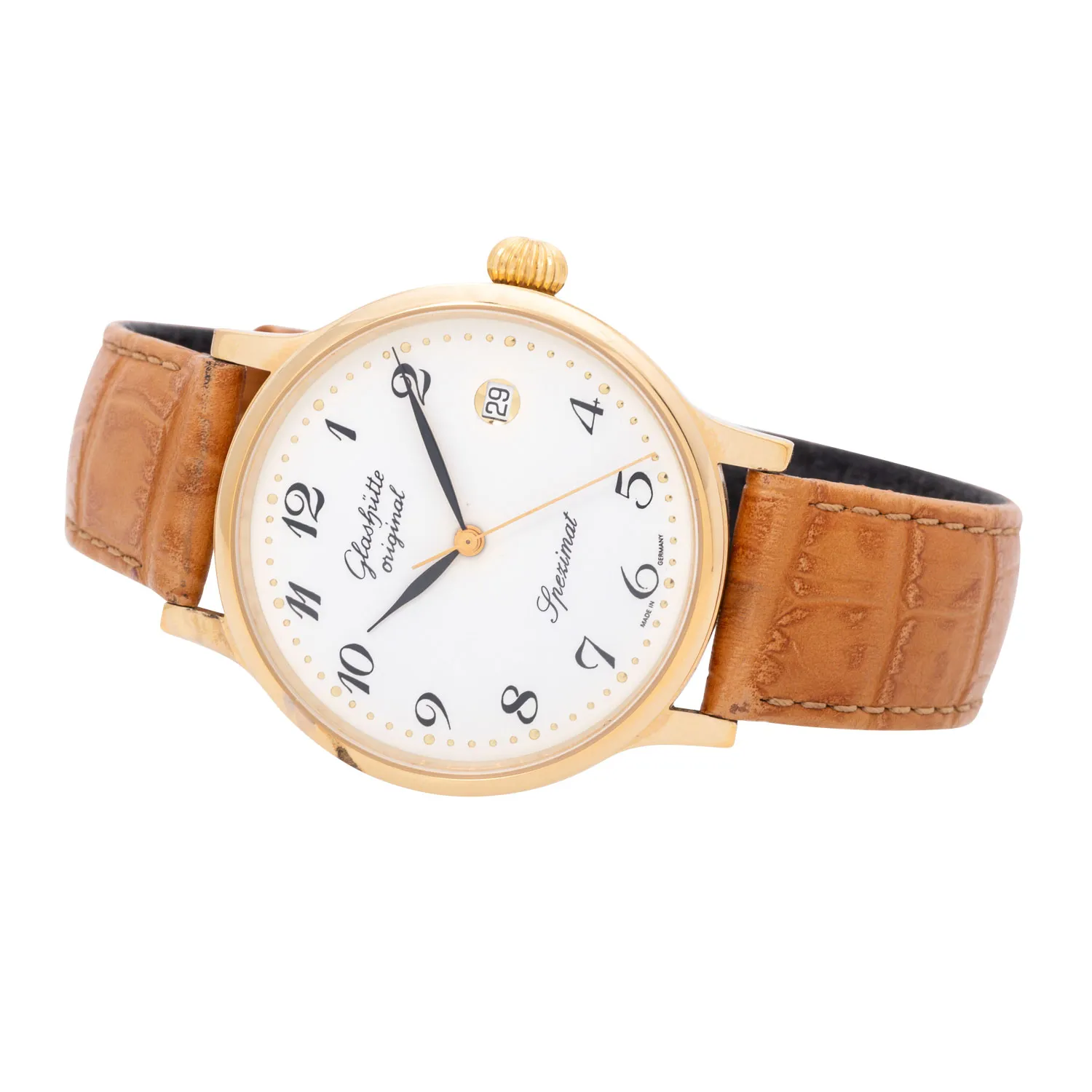 Glashütte Spezimatic 43mm Gold-plated White 5