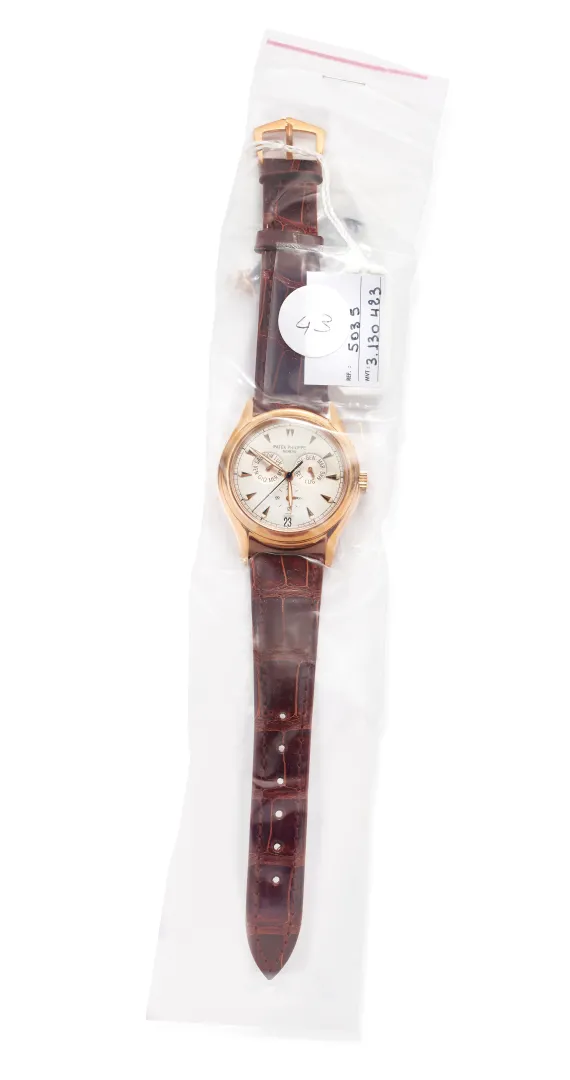 Patek Philippe Annual Calendar 5035R 37mm Rose gold Silver