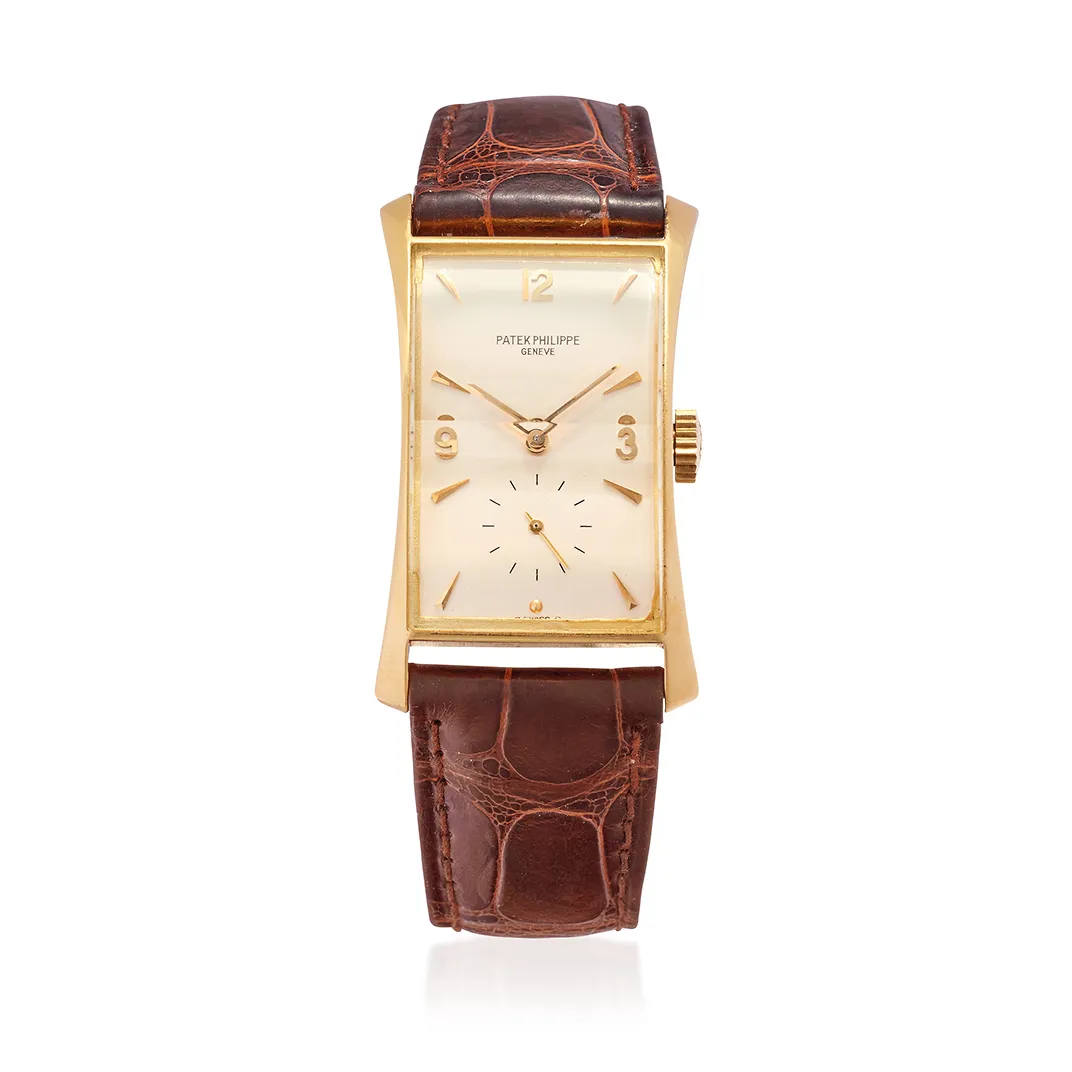 Patek Philippe Hour Glass 1593 25mm Yellow gold Silver