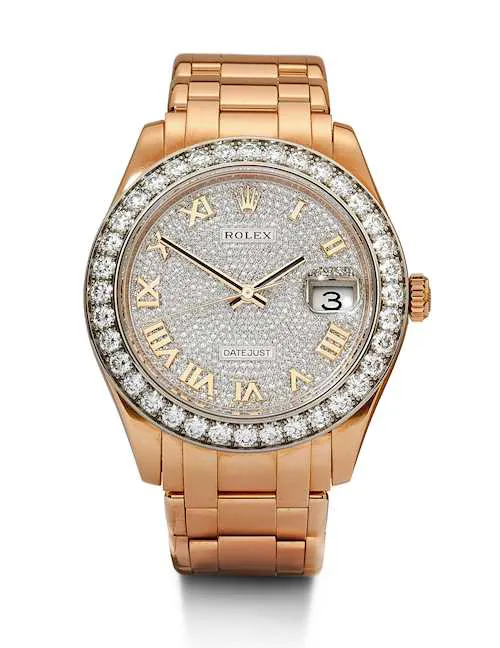 Rolex Pearlmaster 86285 39mm Rose gold Diamond