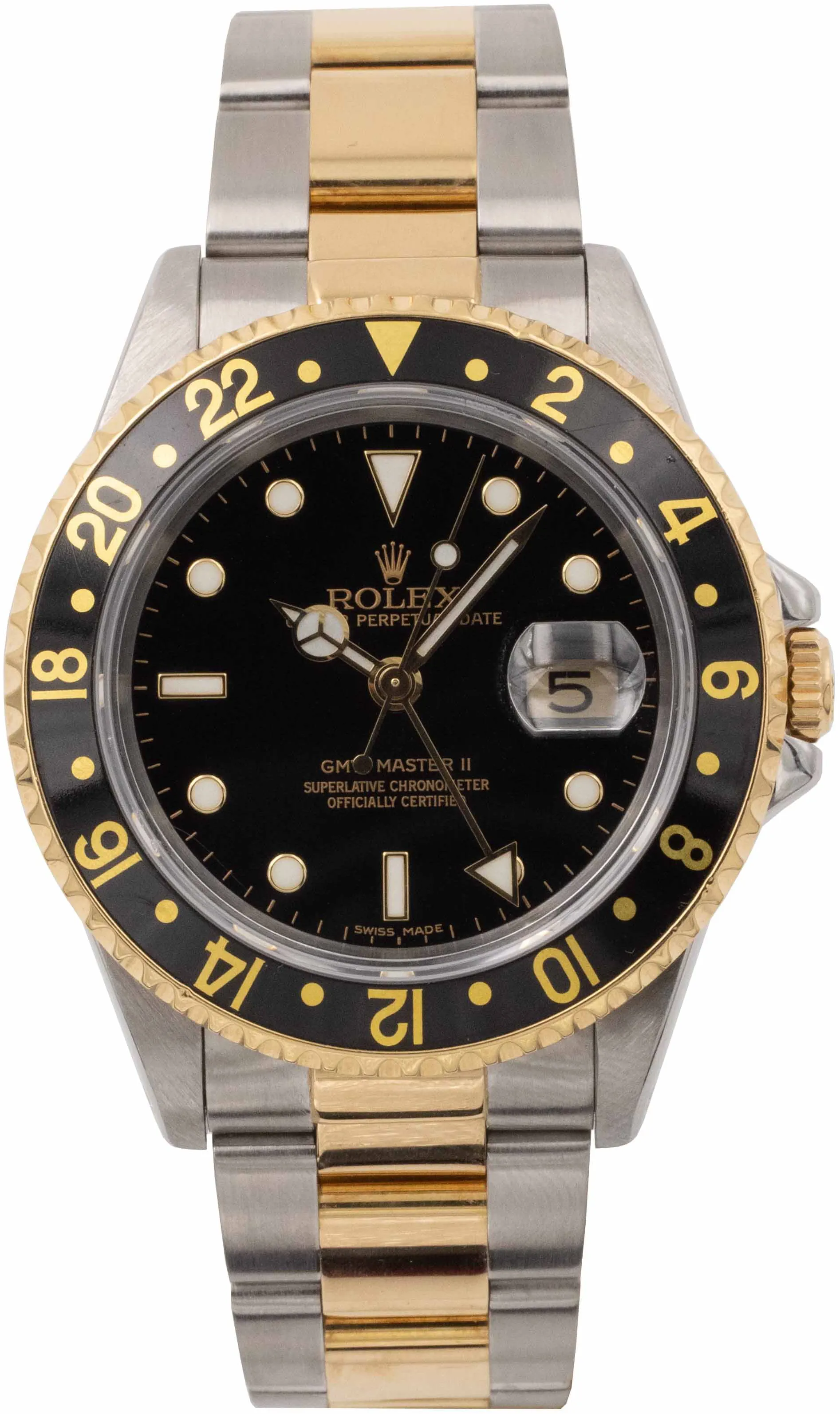 Rolex GMT-Master II 16713 40mm or et acier