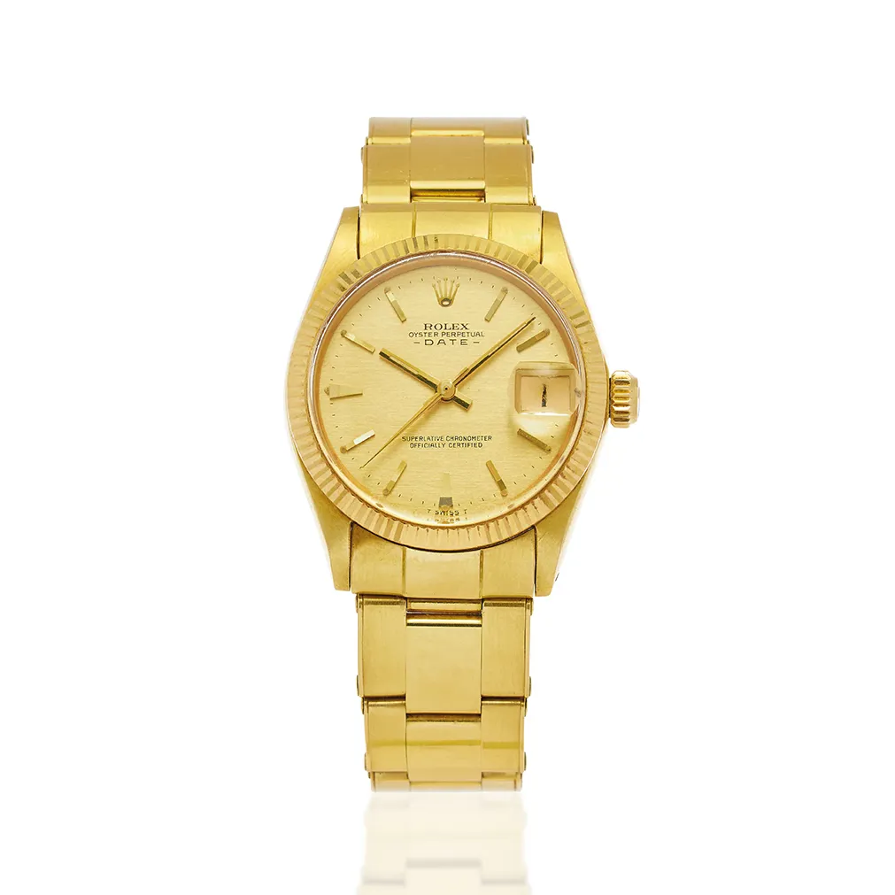 Rolex Datejust 6627 30mm Yellow gold Champagne