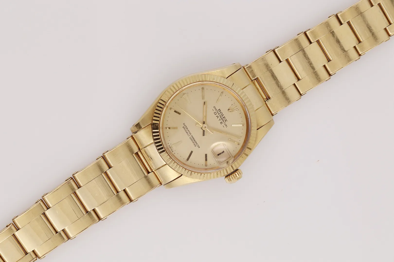 Rolex Datejust 6627 30mm Yellow gold Champagne 5