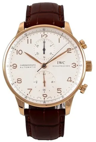 IWC Portugieser IW371480 40.9mm Rose gold Silver