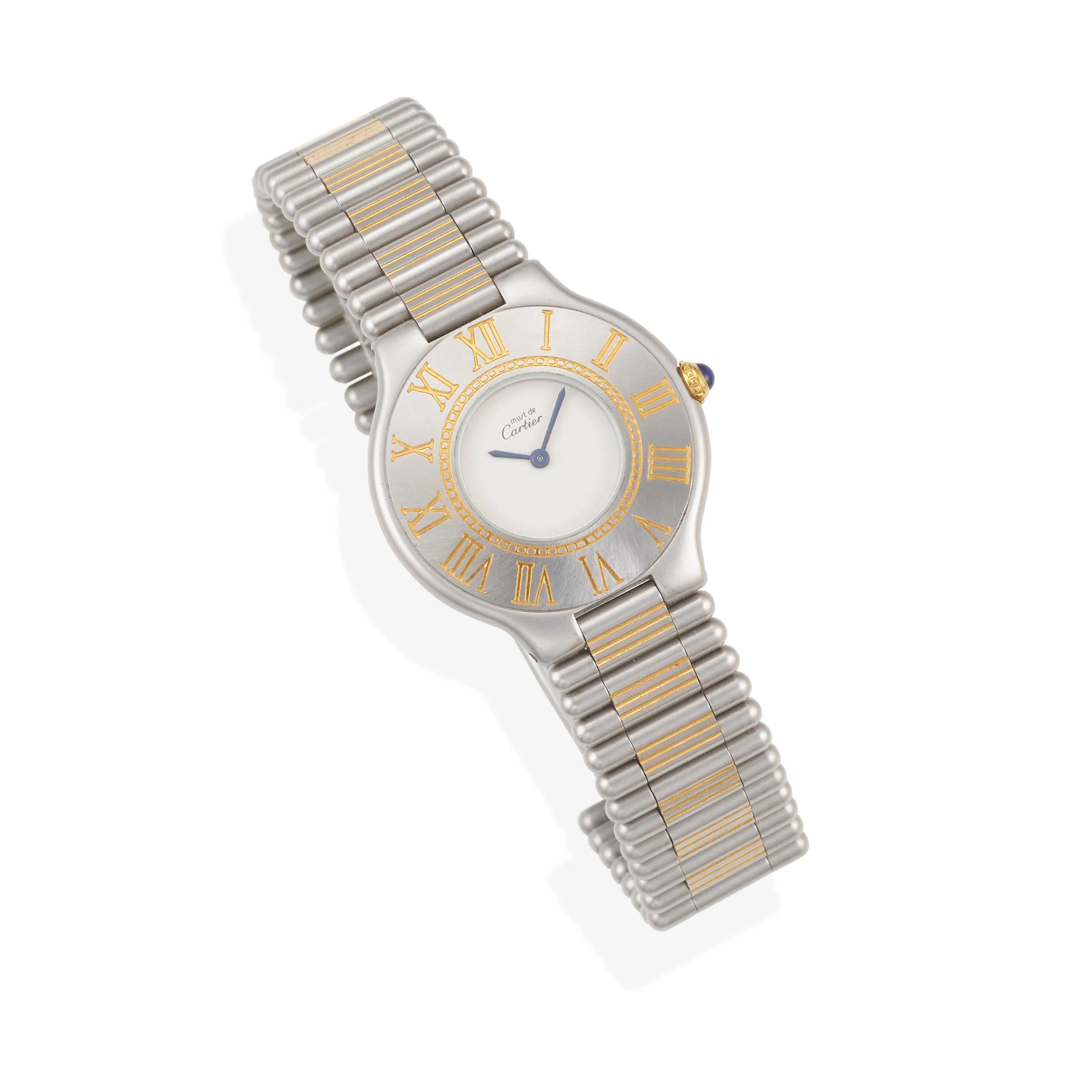 Cartier Must 21 32mm Stainless steel and Gold-plated White