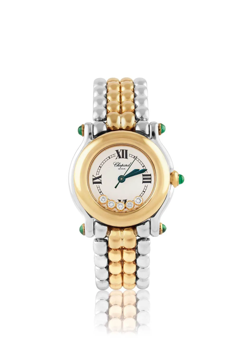 Chopard Happy Sport Yellow gold and Stainless steel White