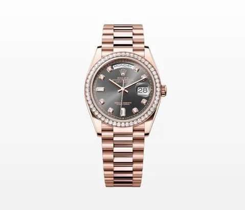 Rolex Day-Date 36 128345RBR 36mm Rose gold Gray