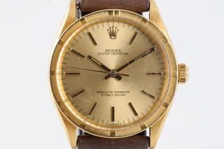 Rolex Oyster Perpetual 34 1007 18k yellow gold