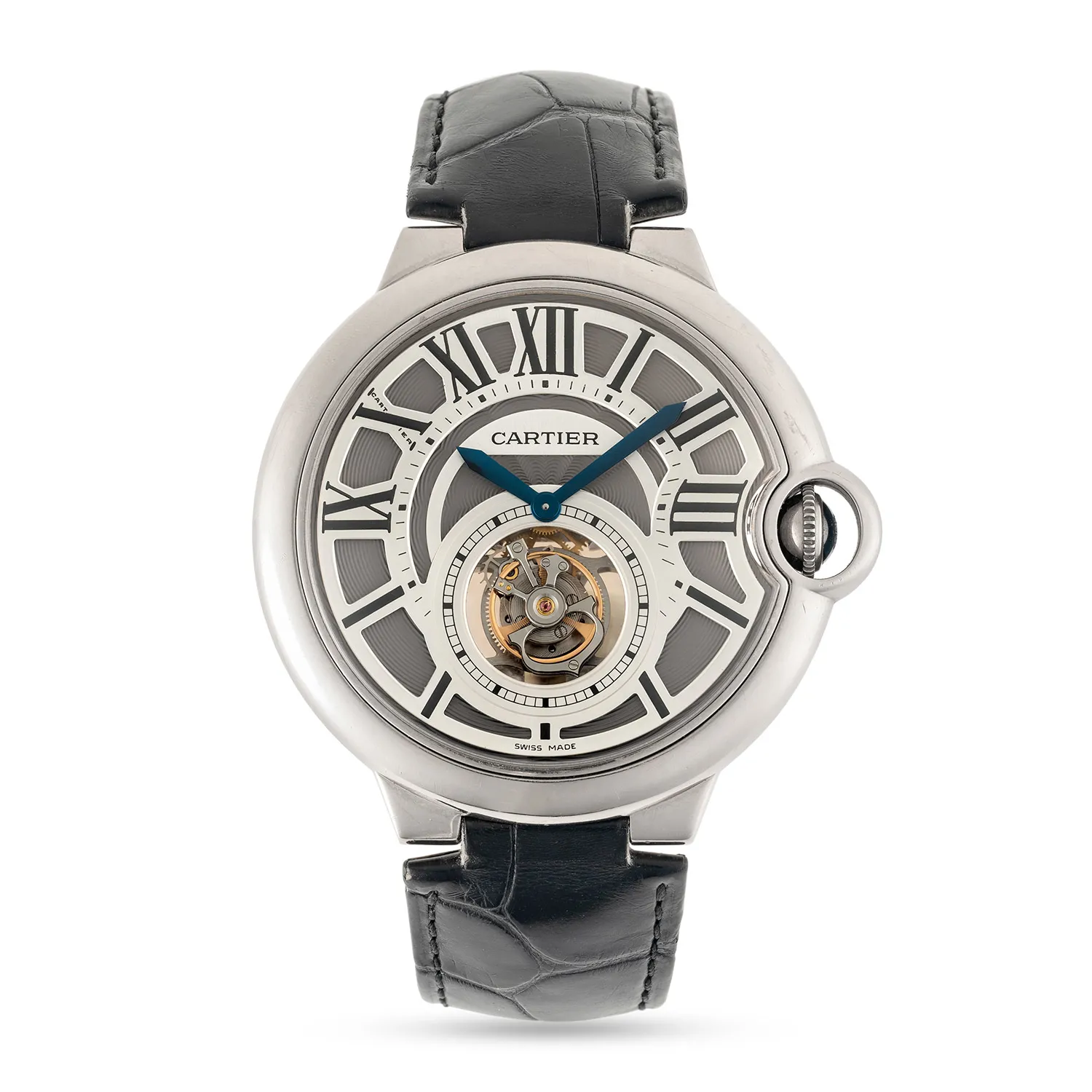 Cartier Ballon Bleu De Cartier Flying Tourbillon 3089 46mm White gold Gray 3