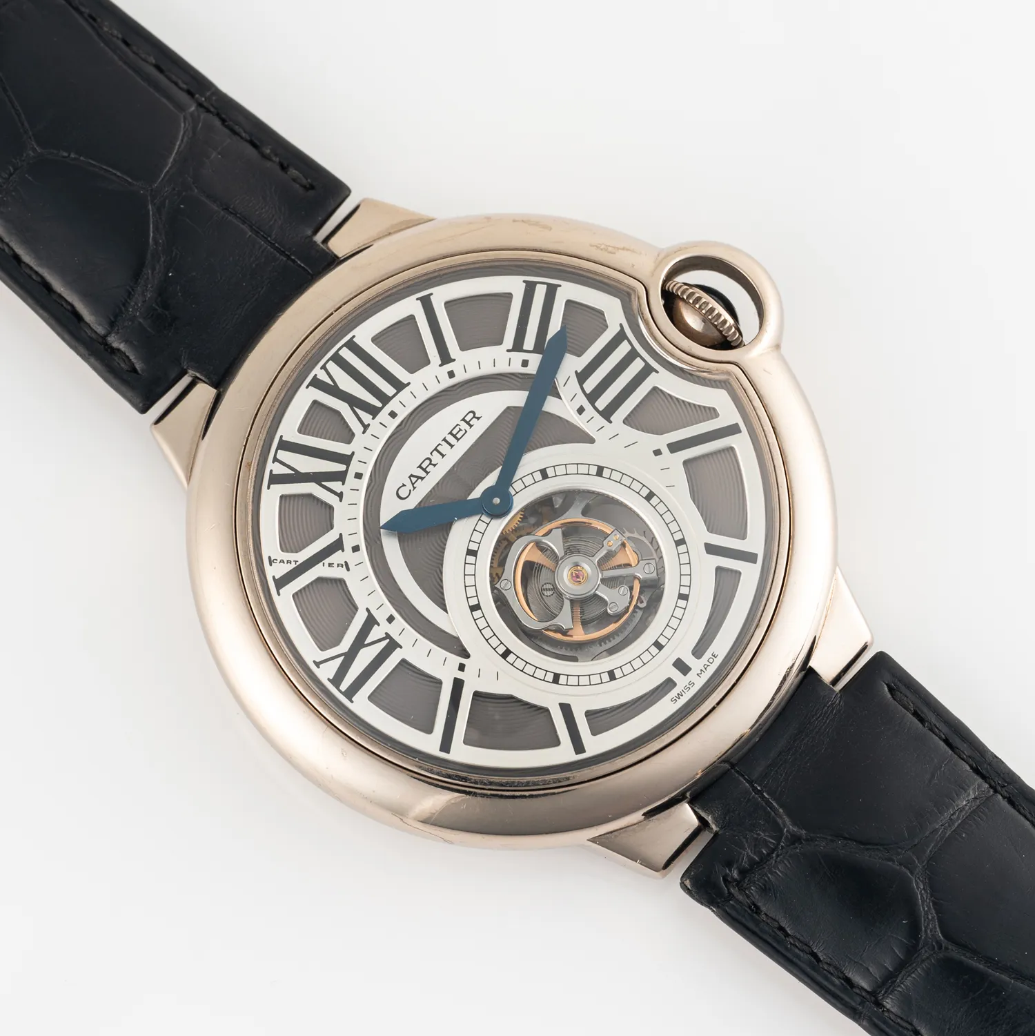 Cartier Ballon Bleu De Cartier Flying Tourbillon 3089 46mm White gold Gray 4