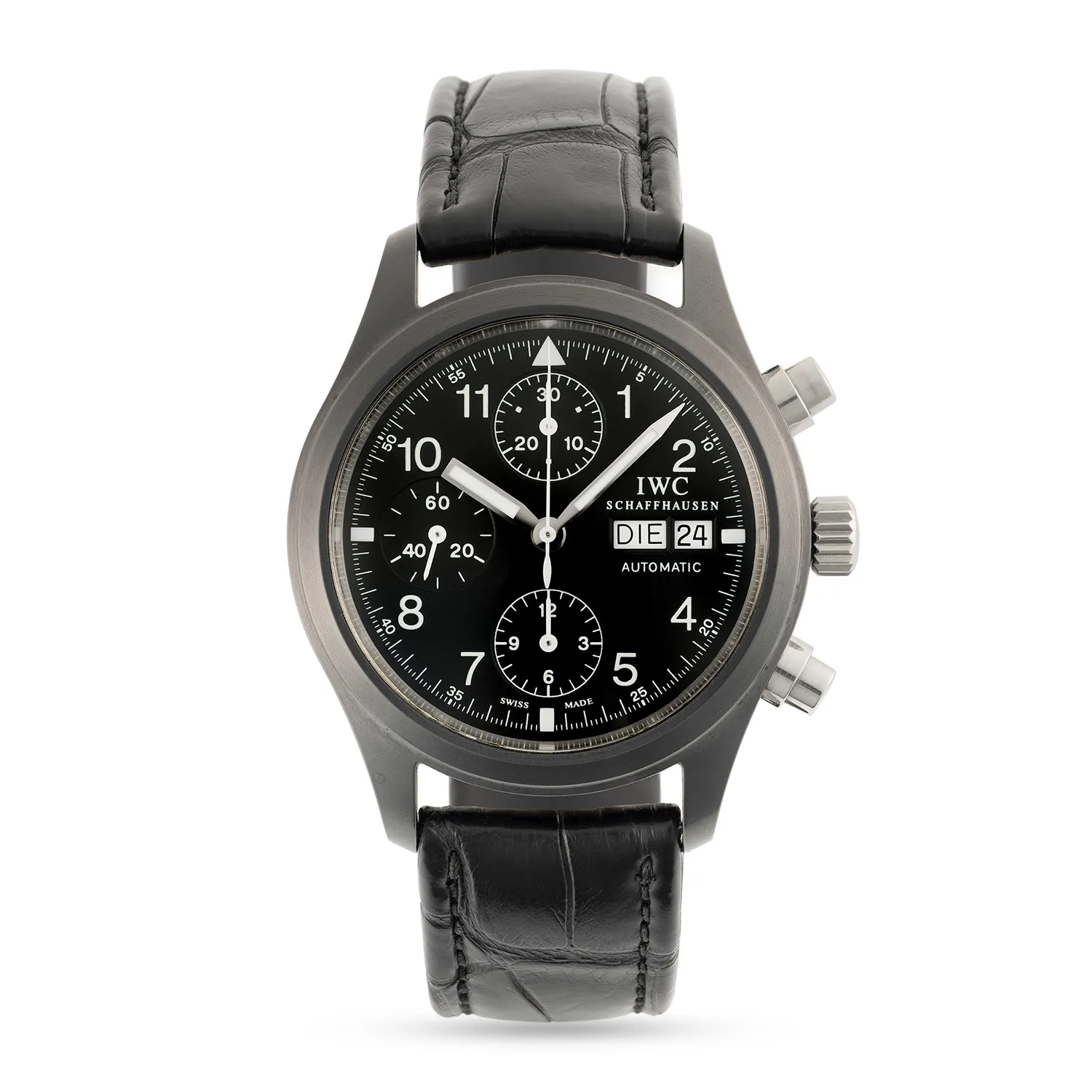 IWC Pilot Der fliegerchronograph 3705 39mm Ceramic Black 2