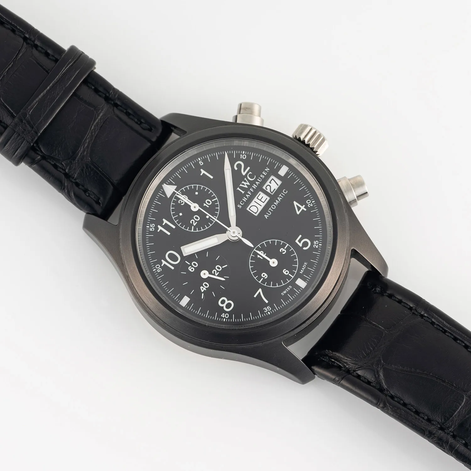 IWC Pilot Der fliegerchronograph 3705 39mm Ceramic Black 1