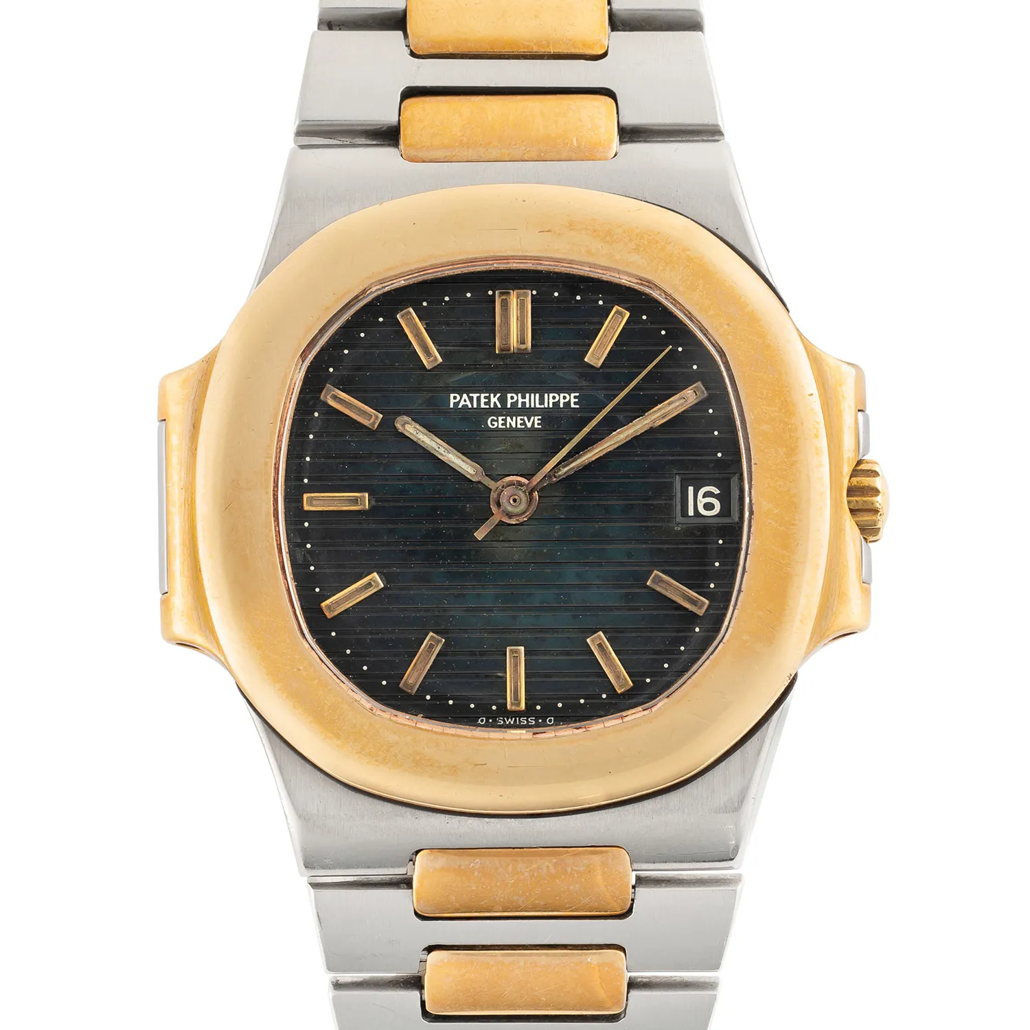 Patek Philippe Nautilus 3800/001 37mm Yellow gold and Stainless steel Black