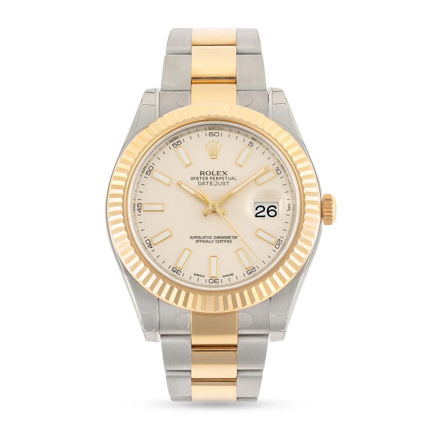 Rolex Datejust II 116333 41mm Yellow gold and Stainless steel Cream 1