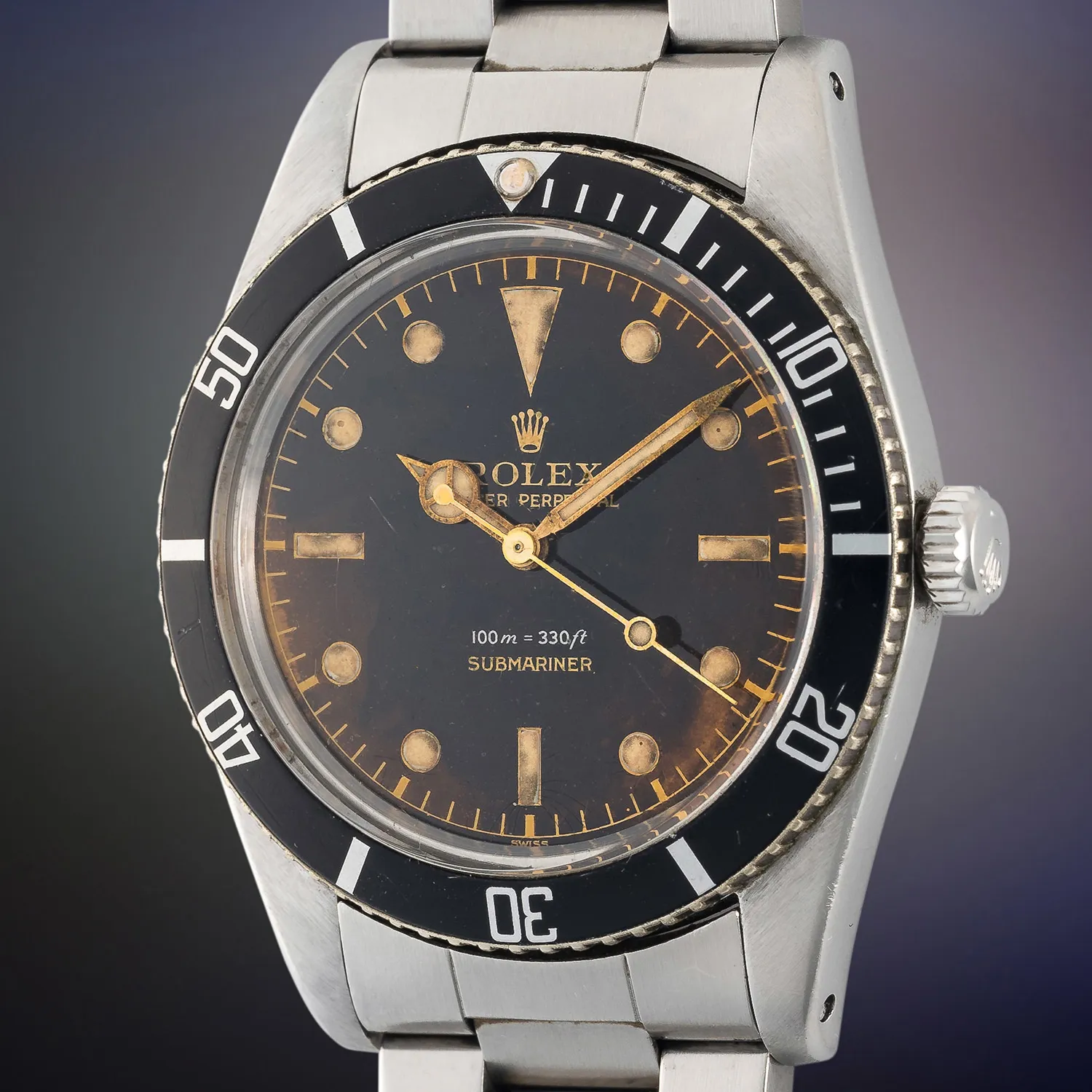 Rolex Submariner 5508 38mm Stainless steel Black