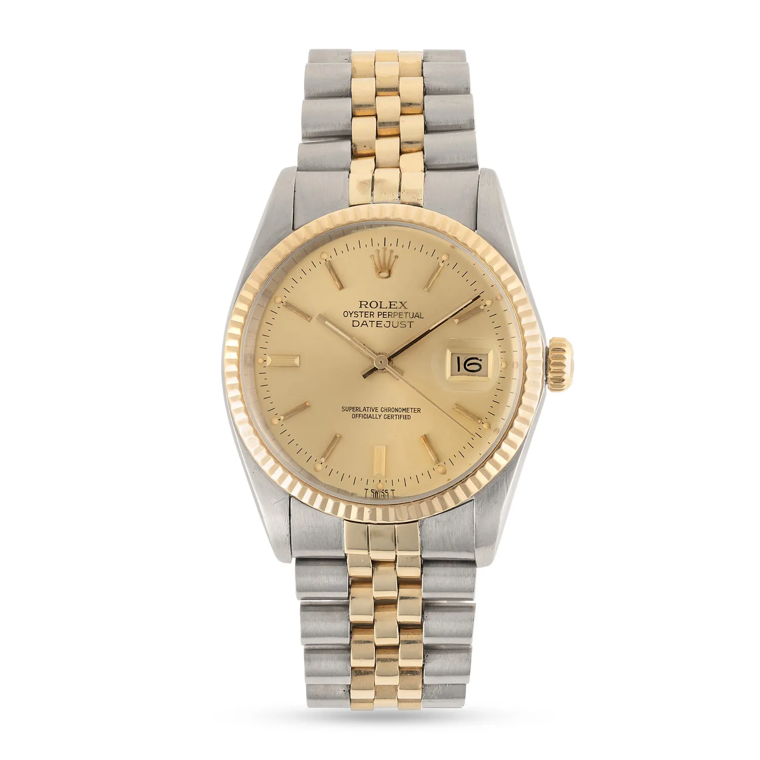 Rolex Datejust 36 16013 36mm Yellow gold and stainless steel Champagne 1