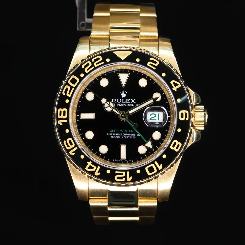 Rolex GMT-Master II 116718LN 40mm Yellow gold Black