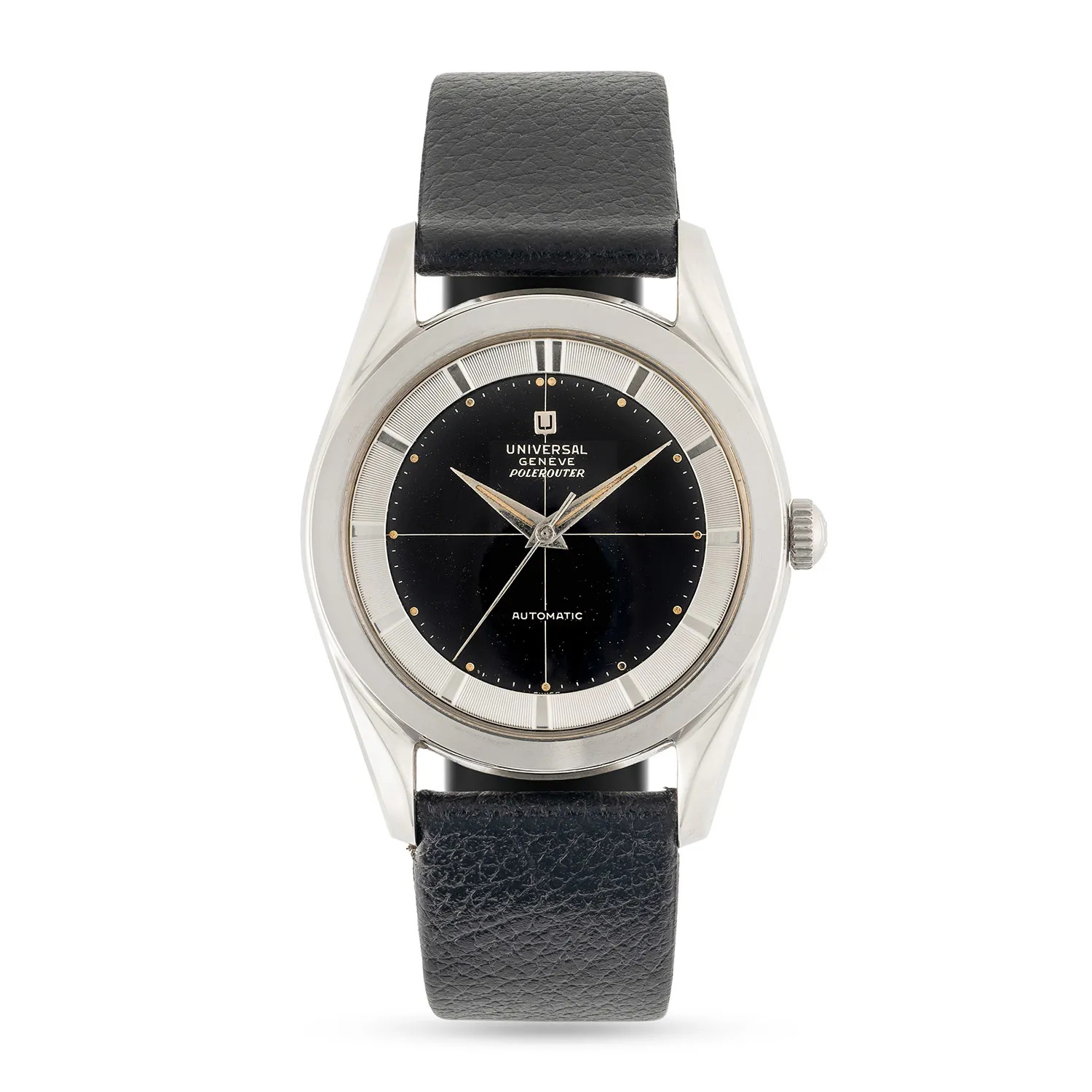 Universal Genève Polerouter S 20217 36mm Stainless steel Black 1