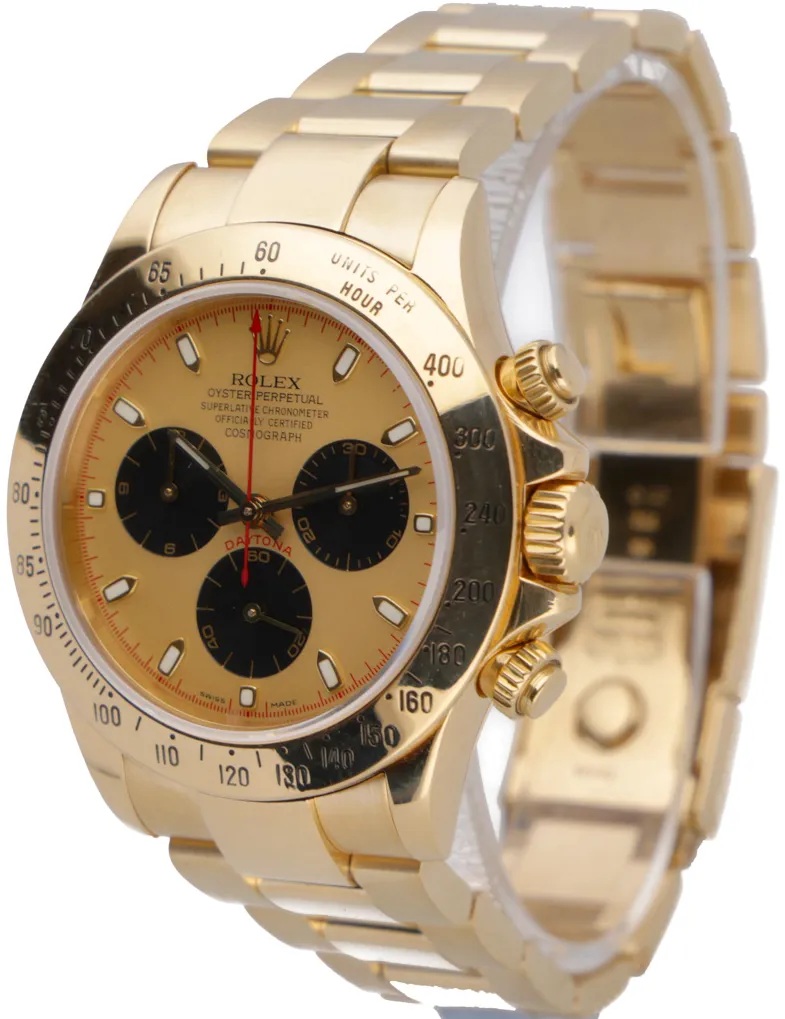 Rolex Daytona 116528 40mm Yellow gold Champagne Baton 1