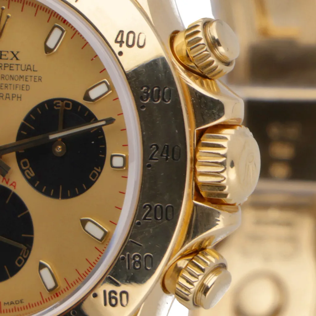 Rolex Daytona 116528 40mm Yellow gold Champagne Baton 2