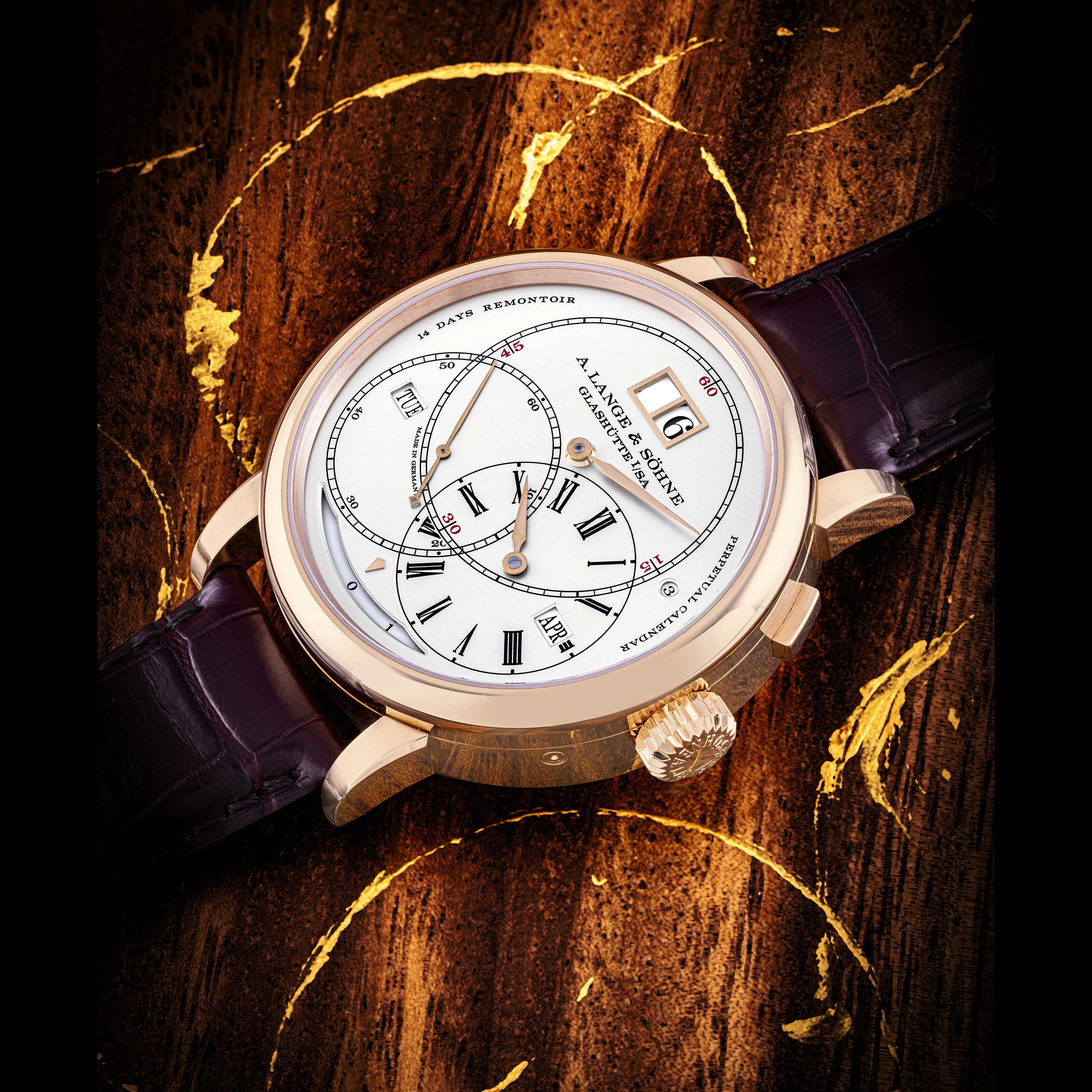 A. Lange & Söhne Richard Lange 180.032FE 45.5mm Rose gold Silver