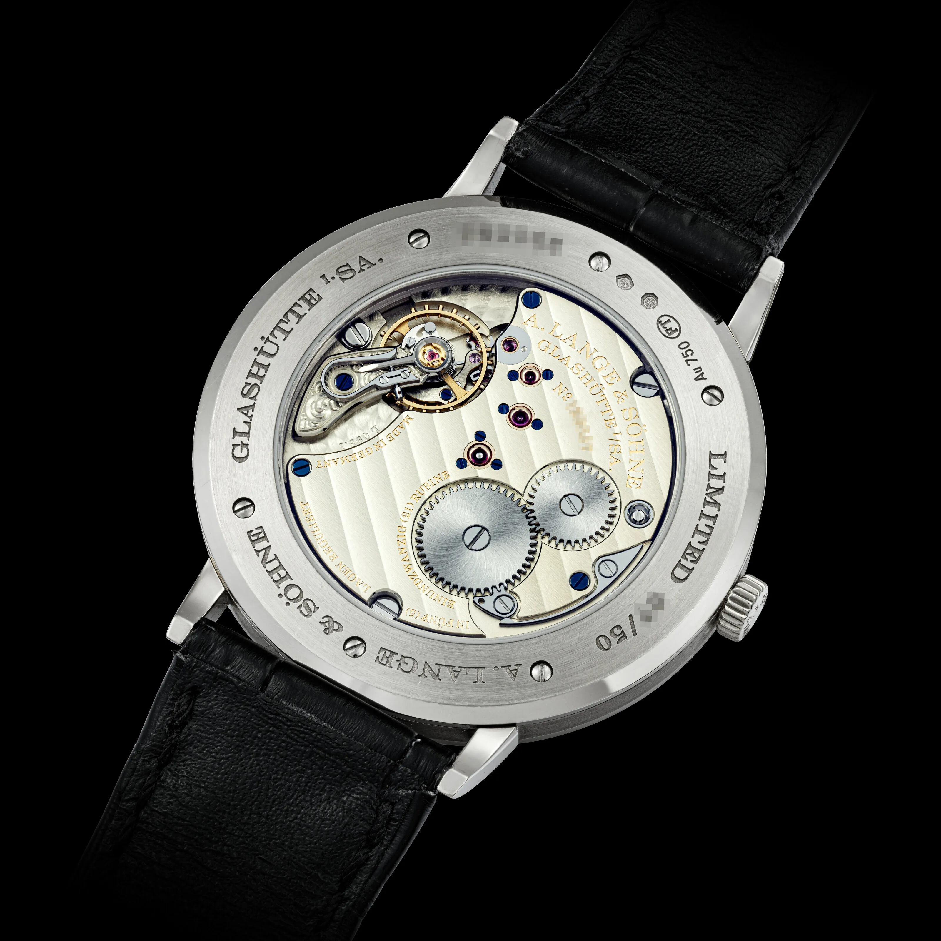 A. Lange & Söhne Saxonia 211.087 40mm White gold Black 1